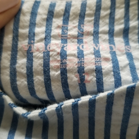 Vineyard Vines | Seersucker Embroidered Shift Dress - Picture 6 of 11